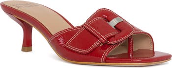 Cherry Buckle Mule Sandal