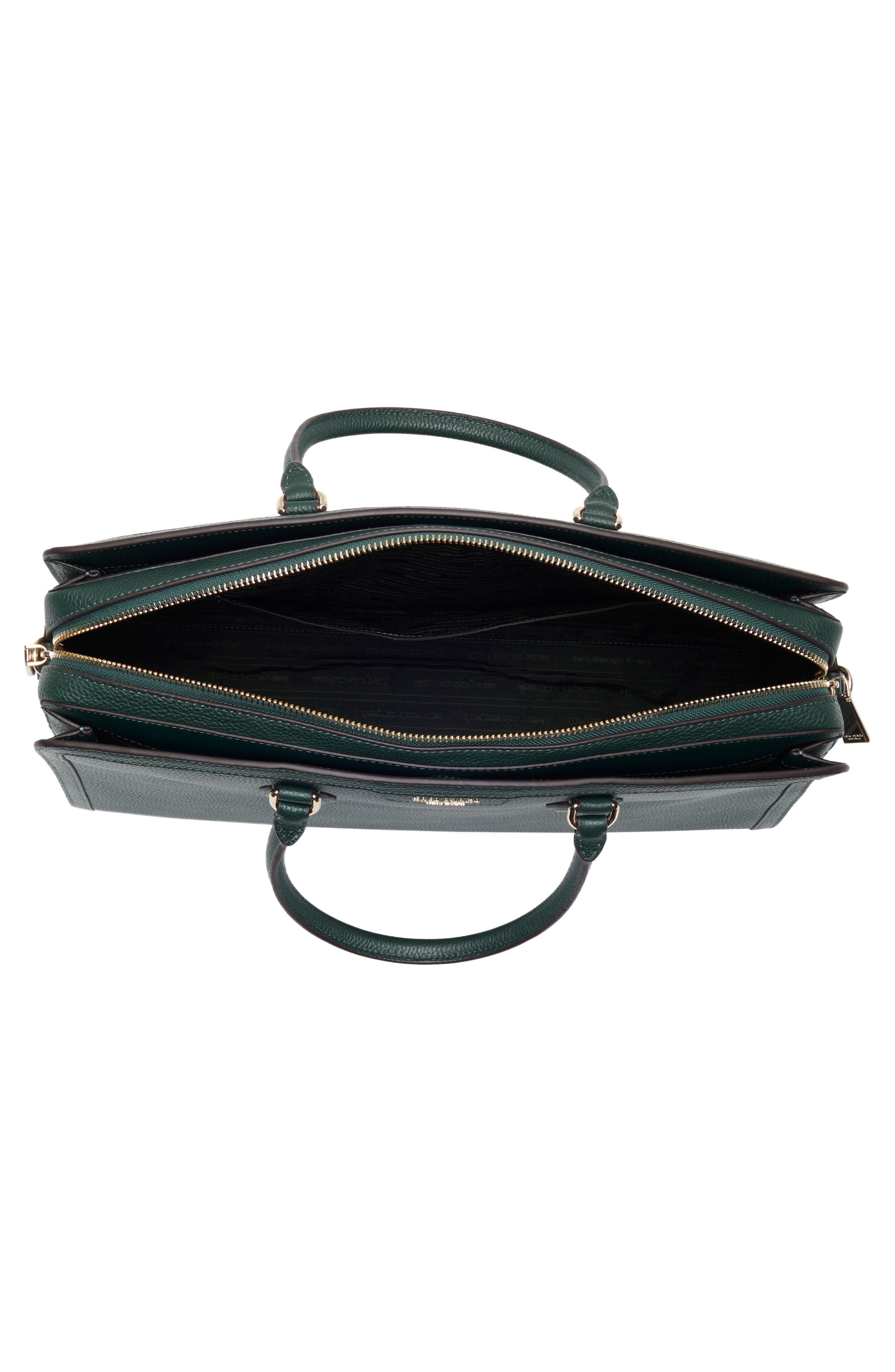 hudson pebbled leather commuter tote, Alternate, color, NORTHERN PINE