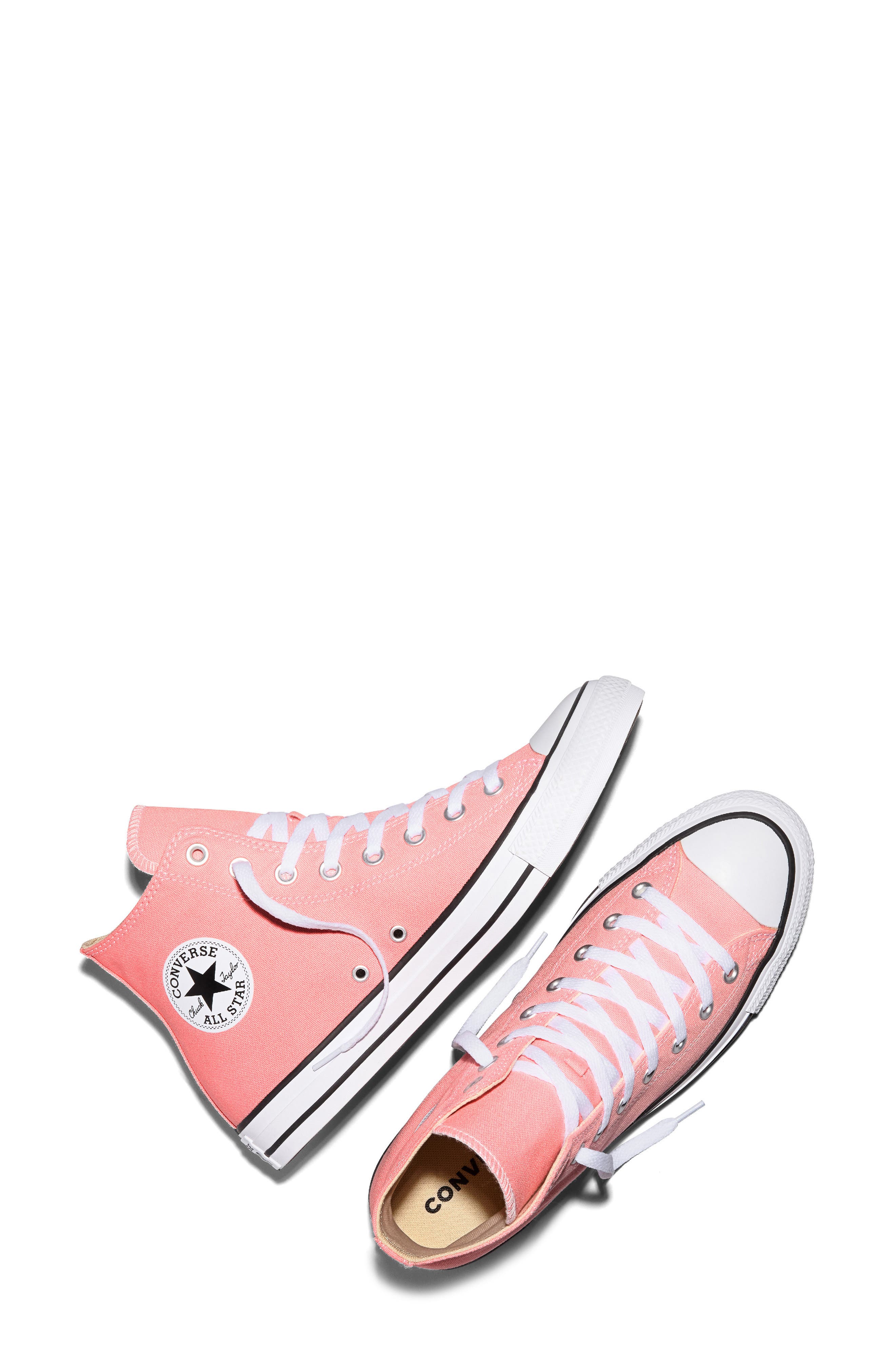 Chuck Taylor All Star High Top Sneaker, Alternate, color, OK BLOOMER