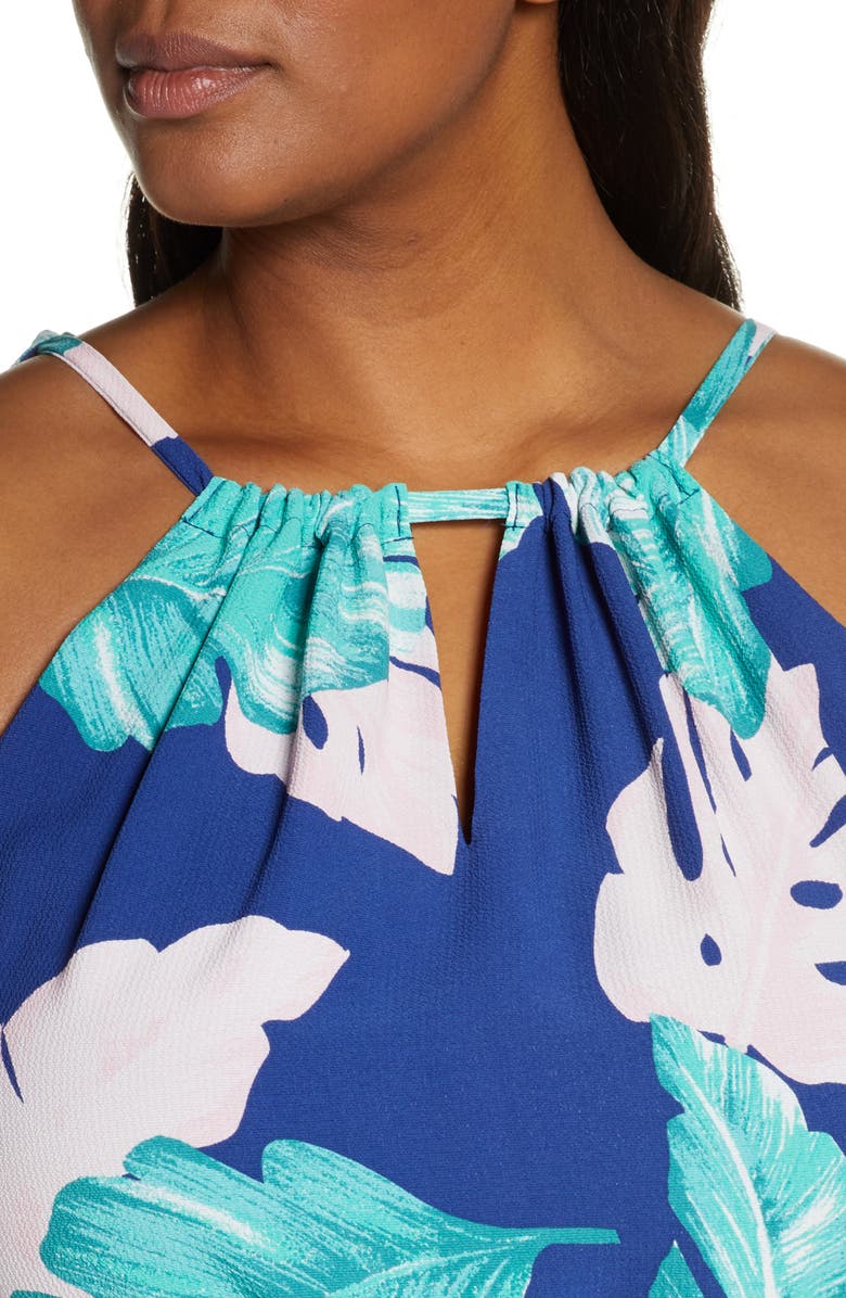 GIBSONLOOK Gibson x Living in Yellow Calla Keyhole Halter Neck Dress, Alternate, color, 