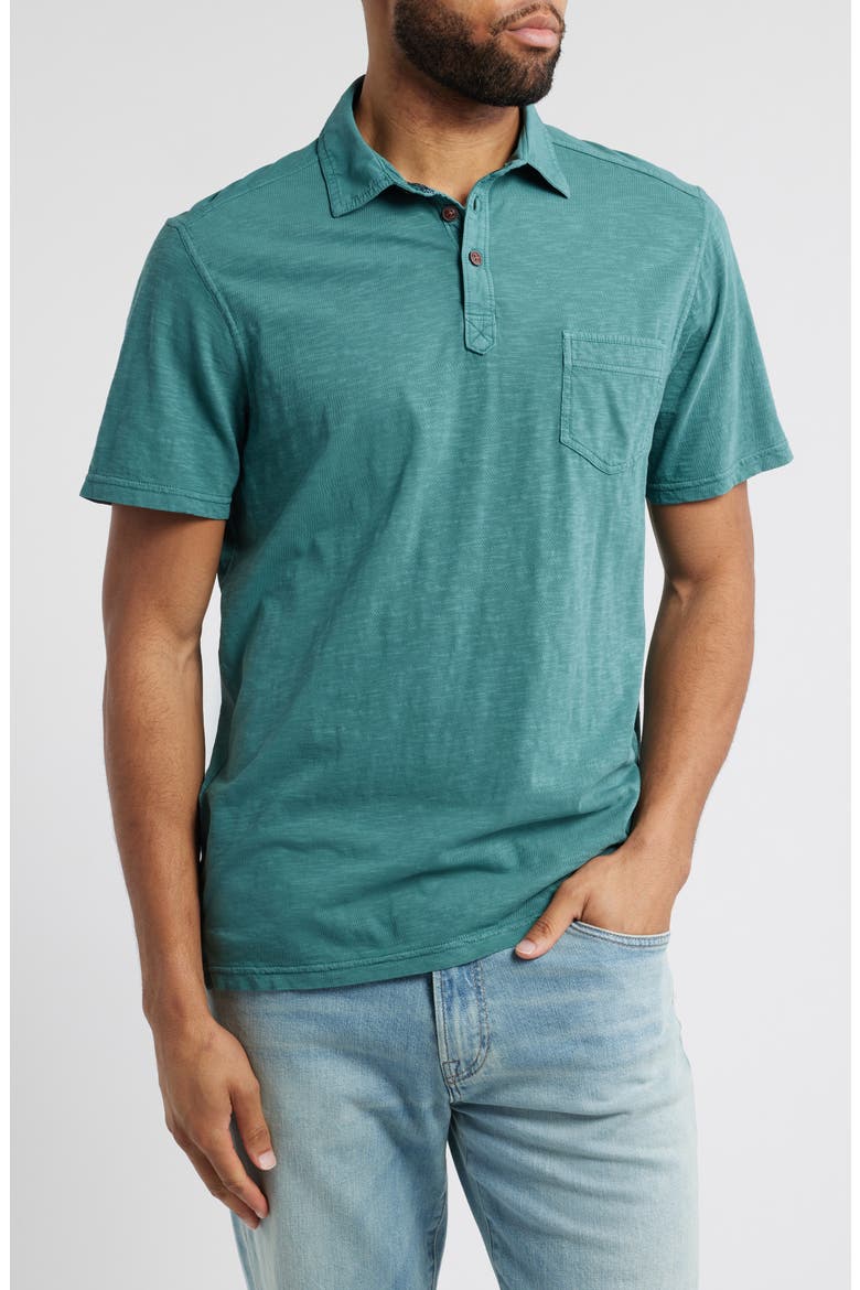 Condesa Canyon Organic Cotton Polo Shirt, Main, color, SEVEN SEAS