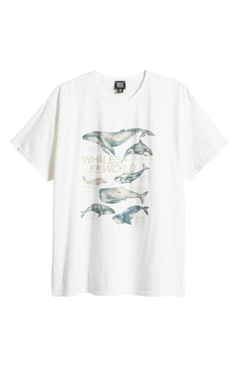 BDG Urban Outfitters Whales of the World Graphic T-Shirt, Alternate, color, 