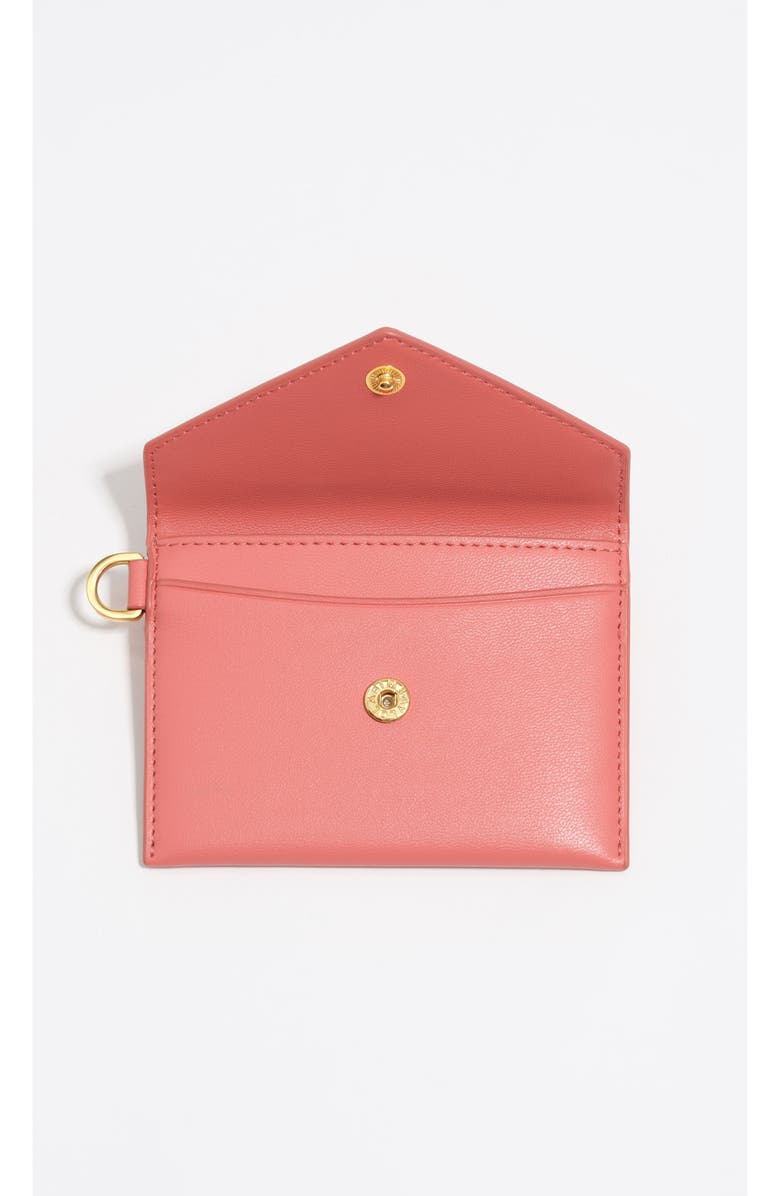 Bimba y Lola Bubblegum Leather Coin Purse, Alternate, color, Chewing Gum Pink