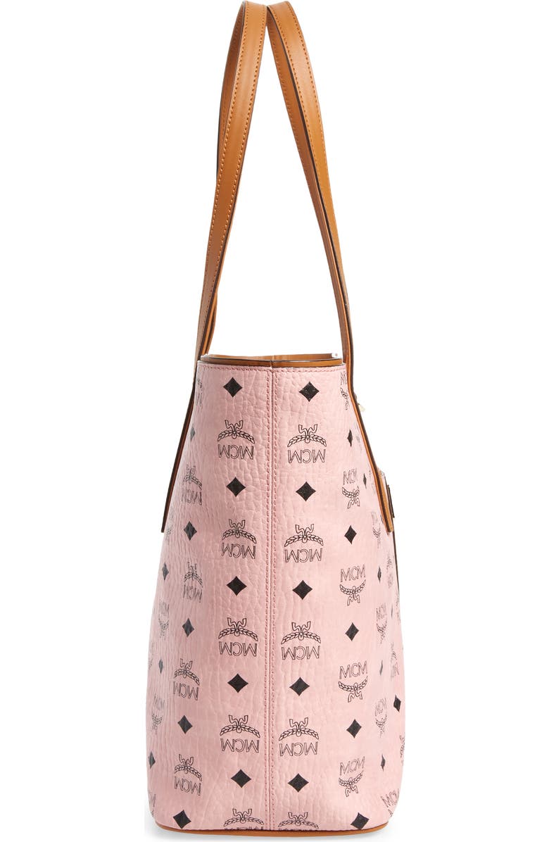 MCM Anya Medium Visetos Zip Top Shopper, Alternate, color,