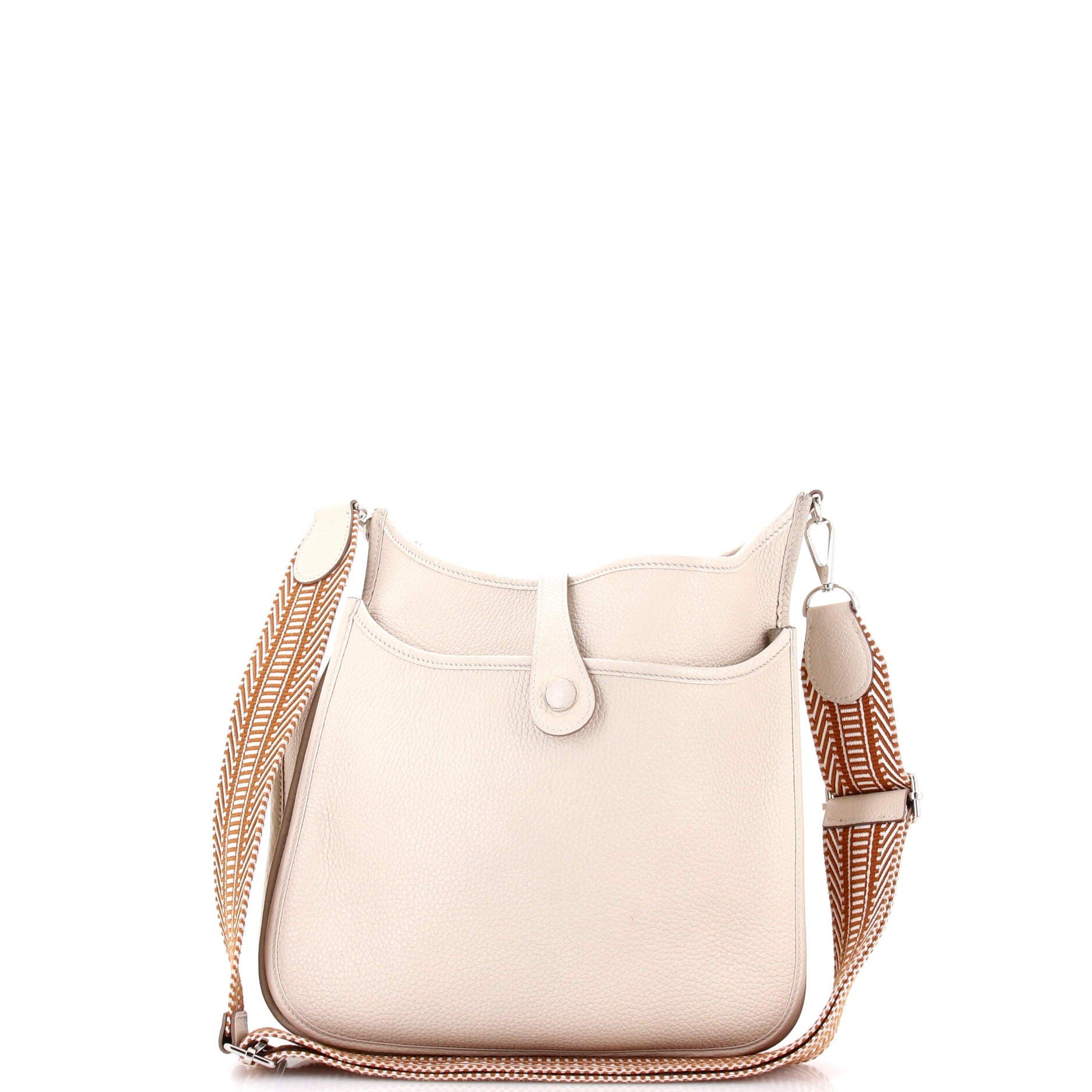 Pre-Owned Hermes Evelyne Bag Gen III Clemence PM, Alternate, color, Craie