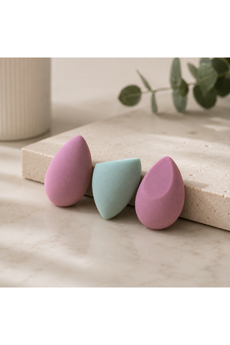 3-Pack Multi-Shape Makeup Sponges, Alternate, color, Multicolor