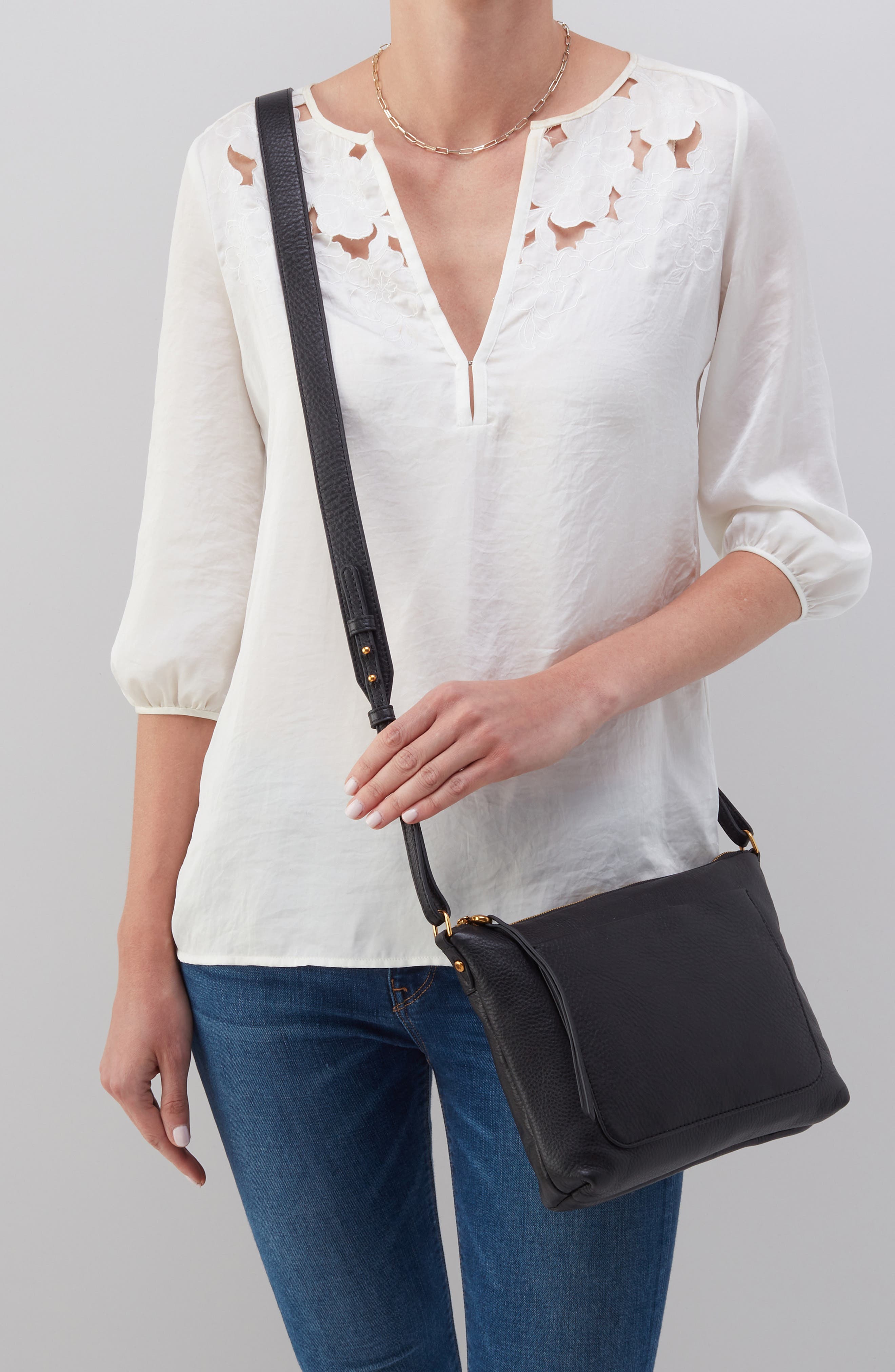 HOBO Medium Tripp Leather Crossbody Bag, Alternate, color, 