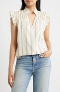 KUT from the Kloth Ronda Ruffle Sleeve Top