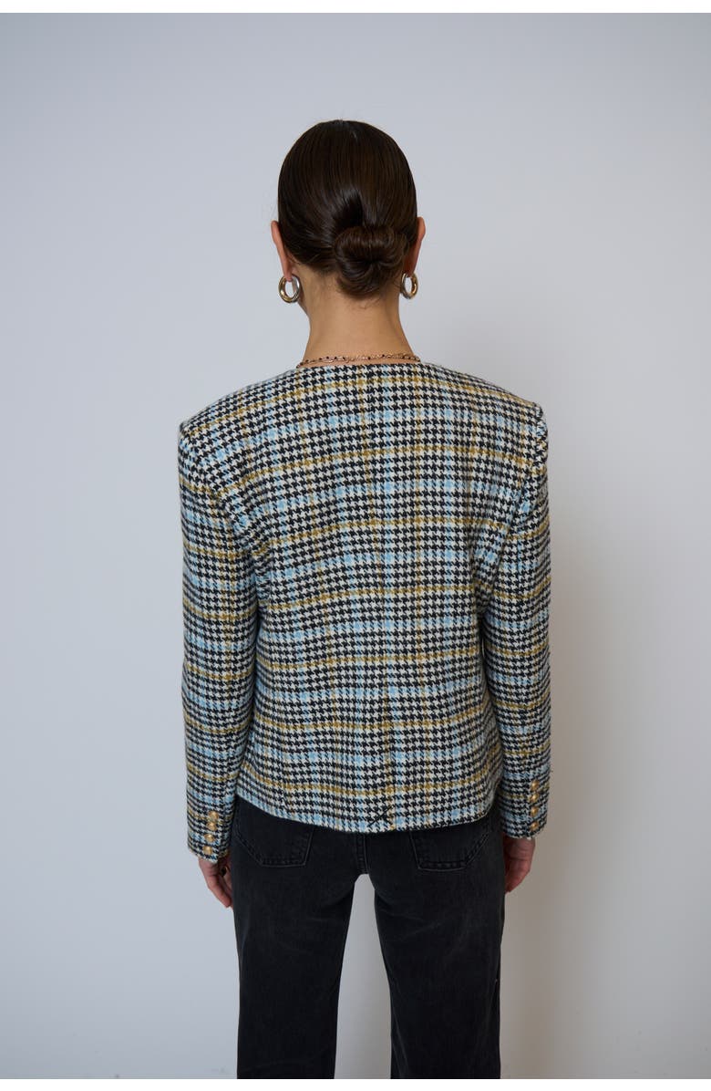 Central Park West Billie Herringbone Jacket, Alternate, color, Houndstooth