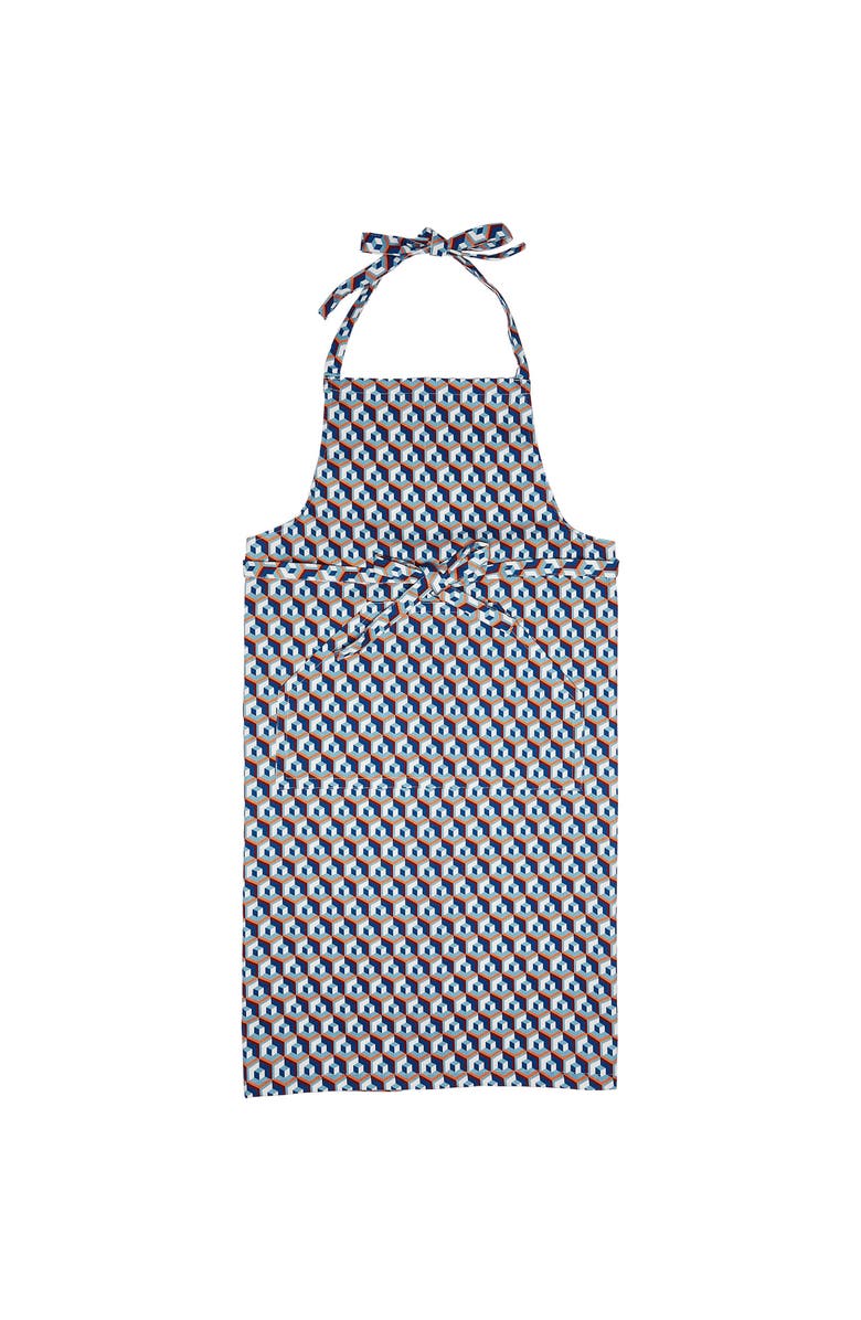 La DoubleJ Apron With Pocket Cubo Giallo/Fuxsia Blue, Main, color, Cubo Giallo/Fuxsia Blue