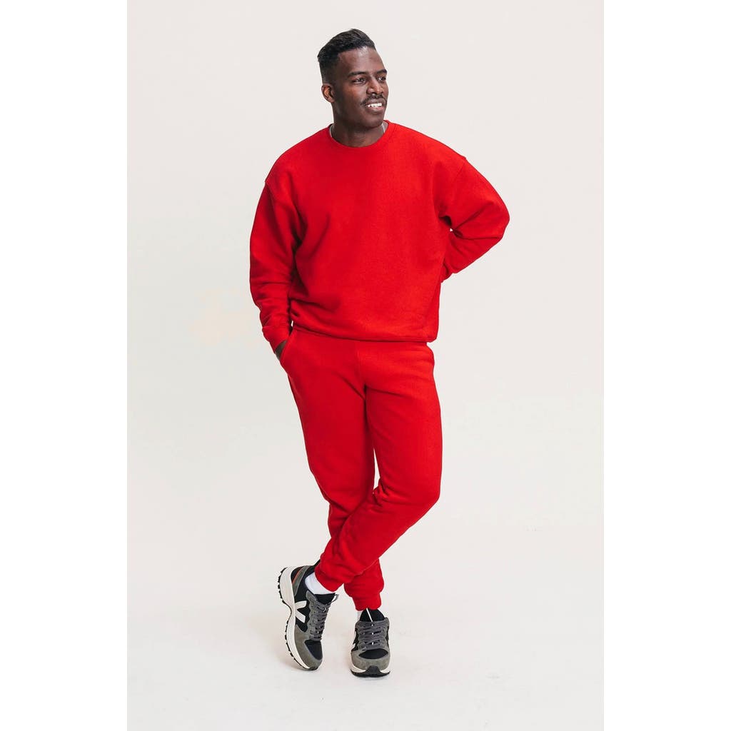 Ocio Organic Cotton Teddy Everywhere Jogger In Red