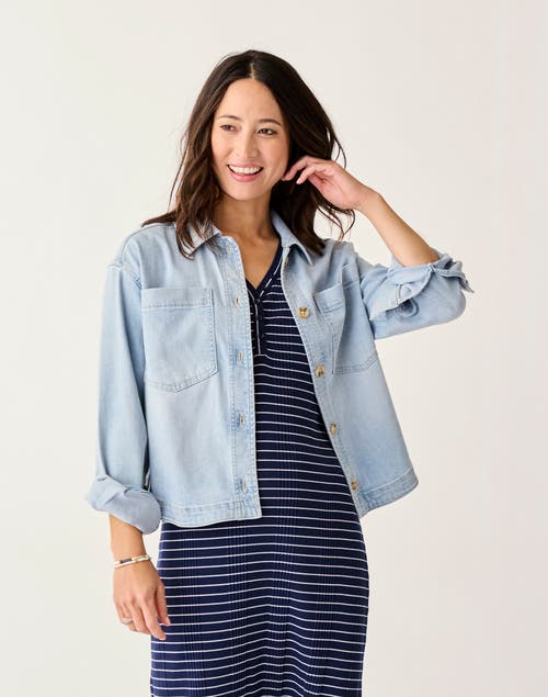Carve Designs Flora Denim Shacket