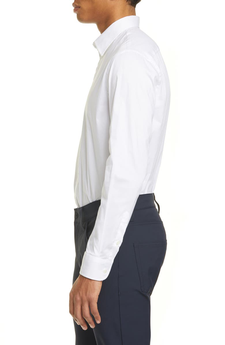 Emporio Armani Slim Fit Stretch Solid Button-Up Shirt, Alternate, color, 