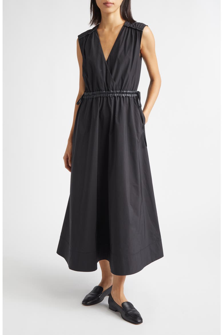Eros Sleeveless Midi Dress, Main, color, BLACK