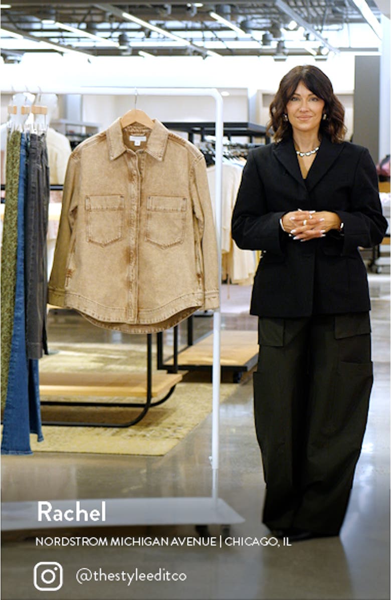 Denim Shacket, sales video thumbnail