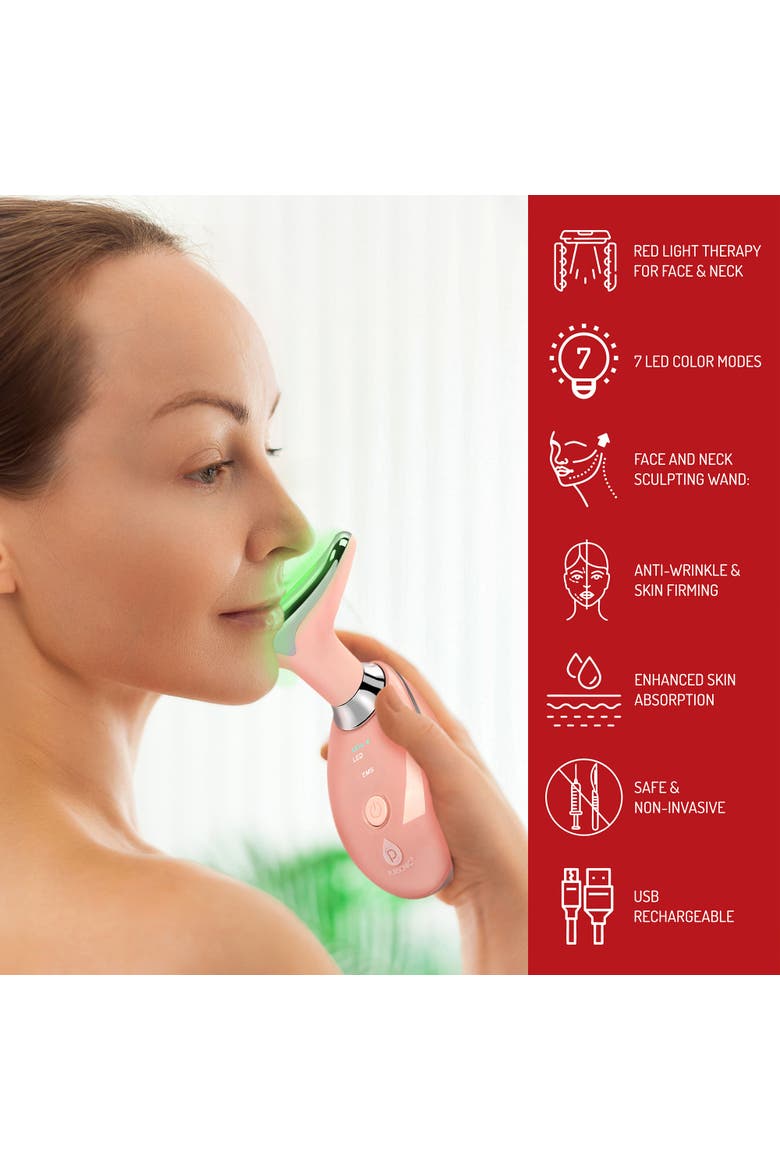 Ultimate 3-in-1 LED Light Therapy & Facial Spa Bundle, Alternate, color, White
