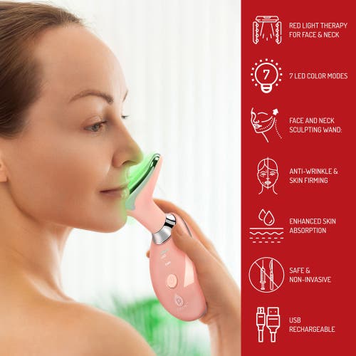 Pursonic Ultimate 3-in-1 Led Light Therapy & Facial Spa Bundle In White