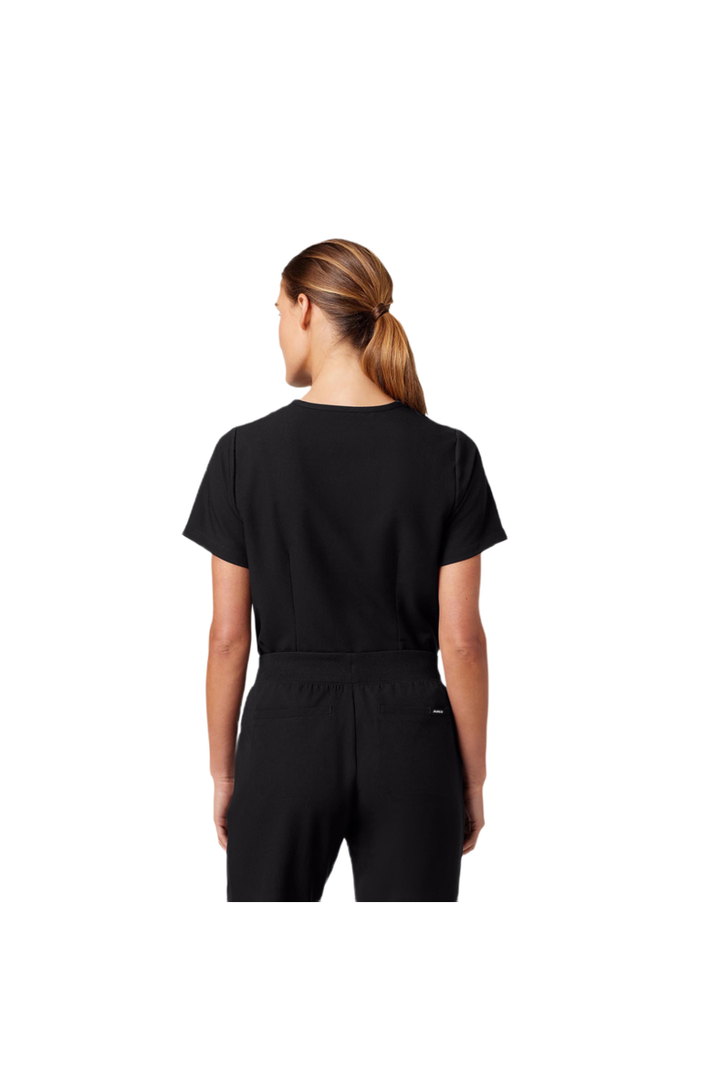 JAANUU Rhena Women's 1-Pocket Classic V-Neck Scrub Top, Alternate, color, Black