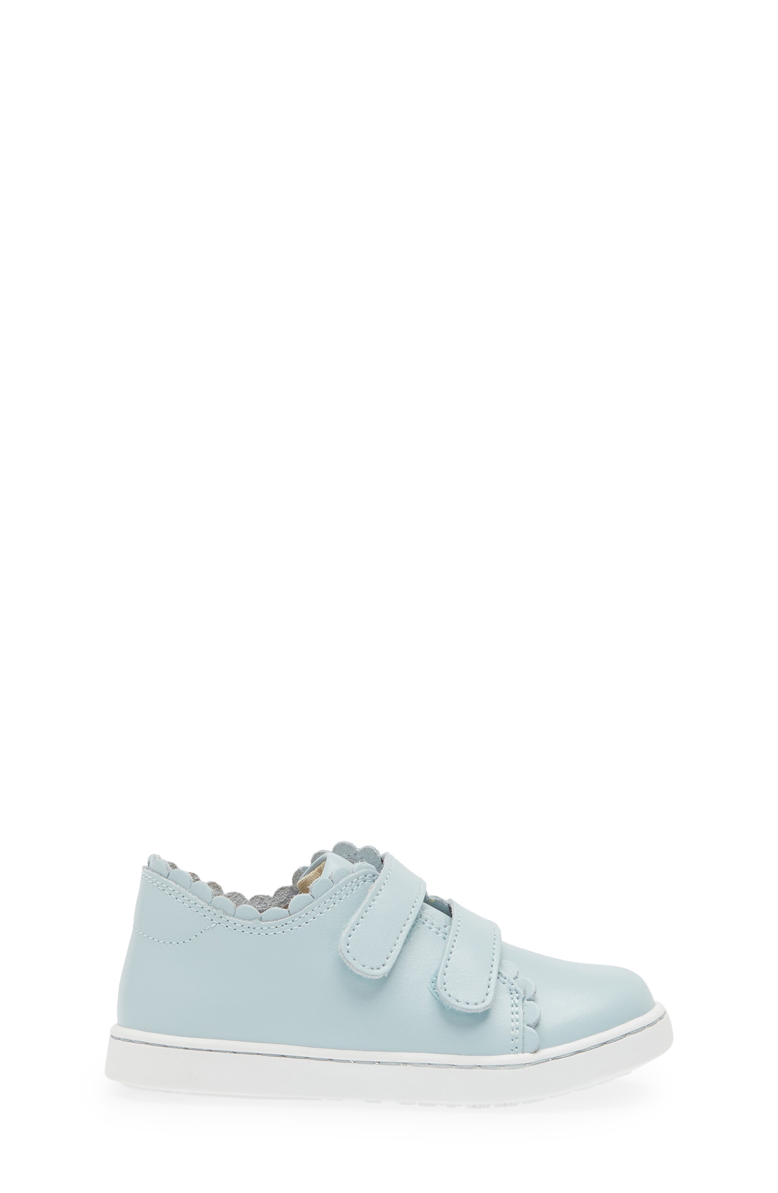 Caroline Scallop Sneaker, Alternate, color, LIGHT BLUE