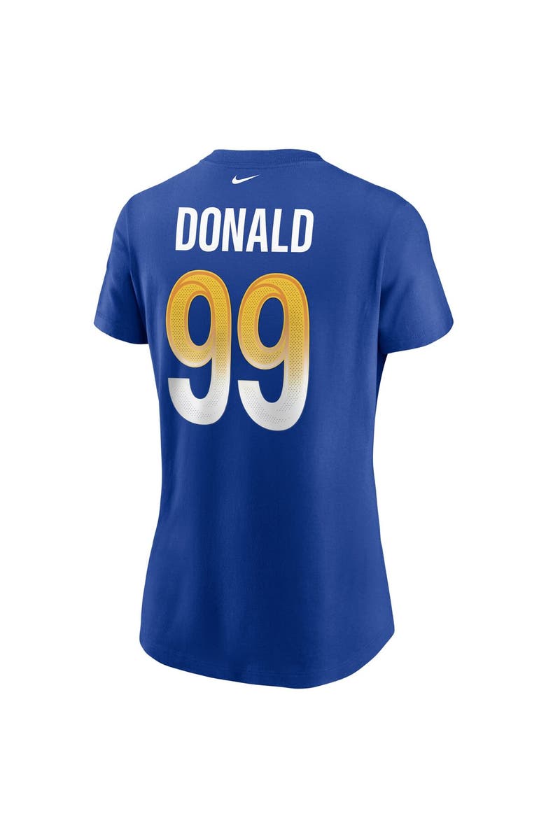 Nike Women's Nike Aaron Donald Royal Los Angeles Rams Name & Number T-Shirt, Alternate, color, Royal