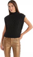 The Noli Shop Raina Cable Knit Button Sweater
