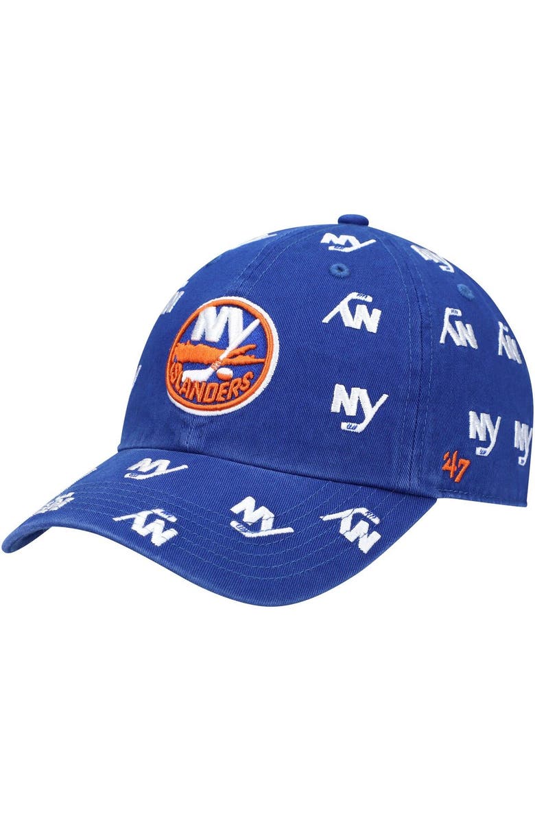'47 Women's '47 Royal New York Islanders Confetti Clean Up Logo Adjustable Hat, Main, color, 