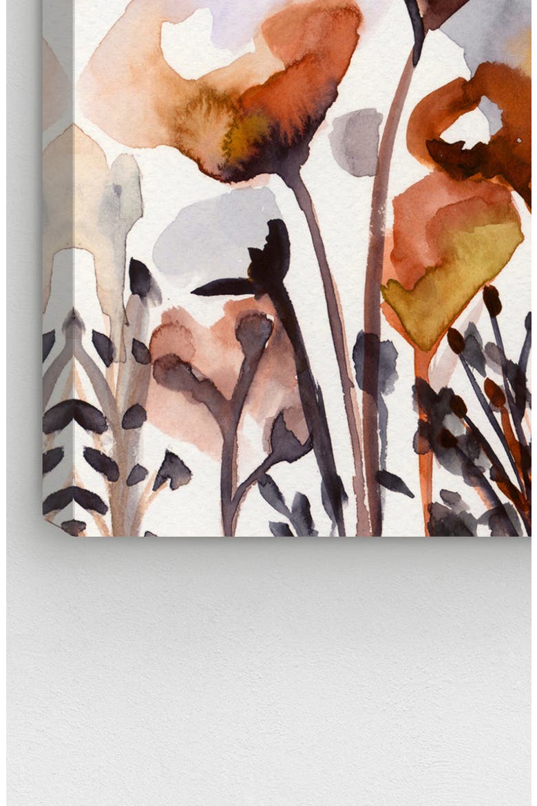 Deep Forest Earthy Brown Canvas Wall Art, Alternate, color, BROWN ORANGE WHITE