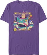 Toy Story 5 Men's Toy Story 5 Buzz Smile Emoticon Graphic T-Shirt