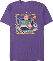 Toy Story 5 Men's Toy Story 5 Buzz Smile Emoticon Graphic T-Shirt