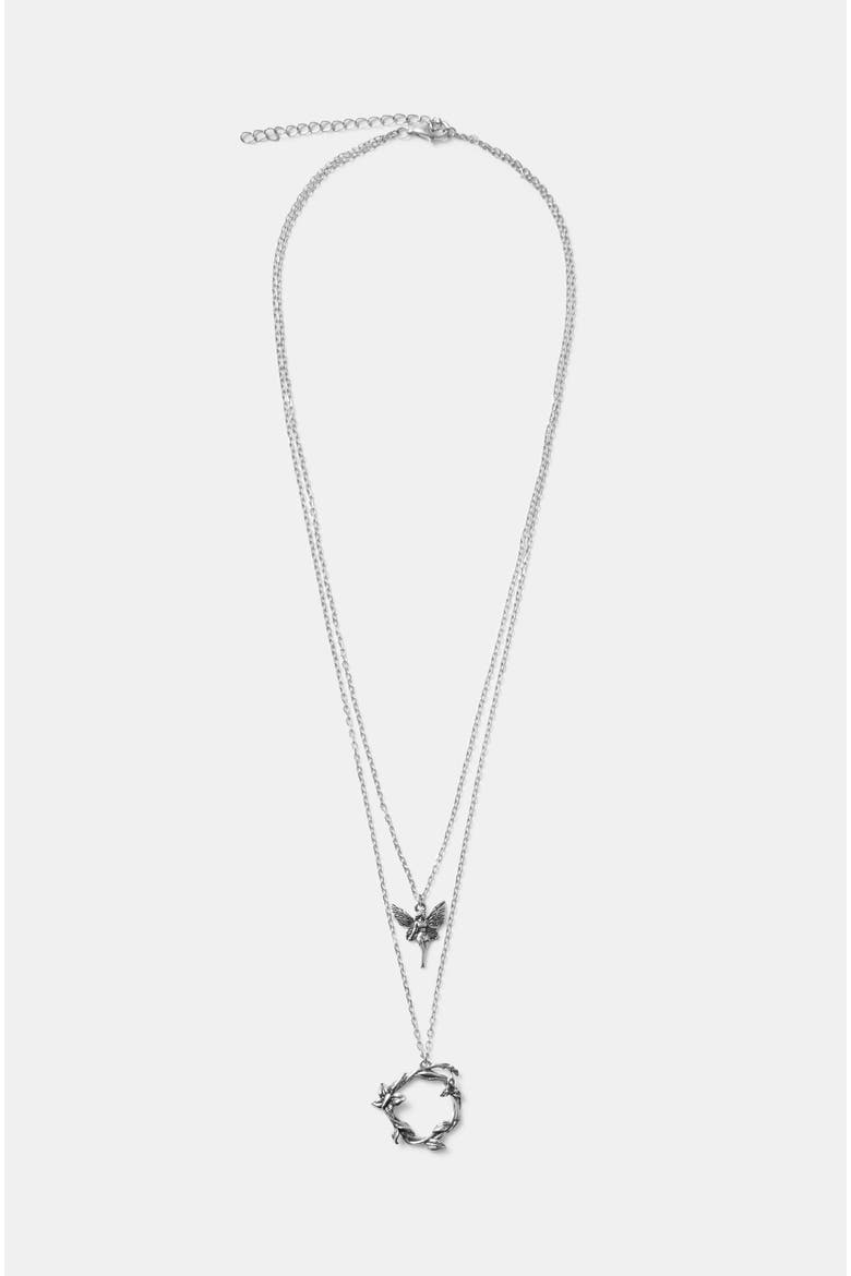 Maypole Sterling Silver Fairy Necklace, Alternate, color, Silver