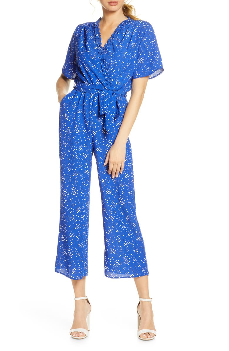 Fraiche by J Domi Surplice Neck Jumpsuit, Main, color, 