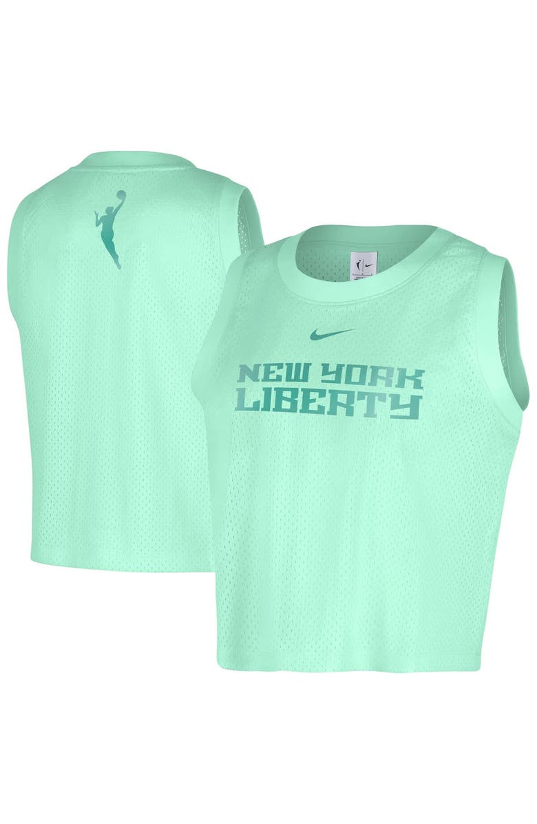 Nike Women's Nike  Mint New York Liberty Mesh Tank Top, Alternate, color, Mint