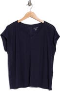 Eileen Fisher V-Neck Organic Linen T-Shirt