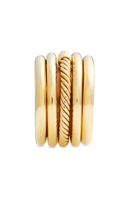 Soko Uzi Statement Ring In Gold