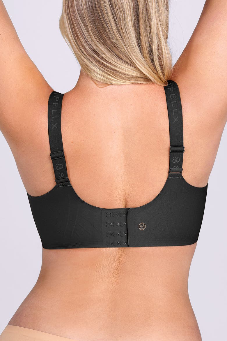 Wireless Seamless Full Coverage Back Smoothing T-Shirt Bra, Alternate, color, Black