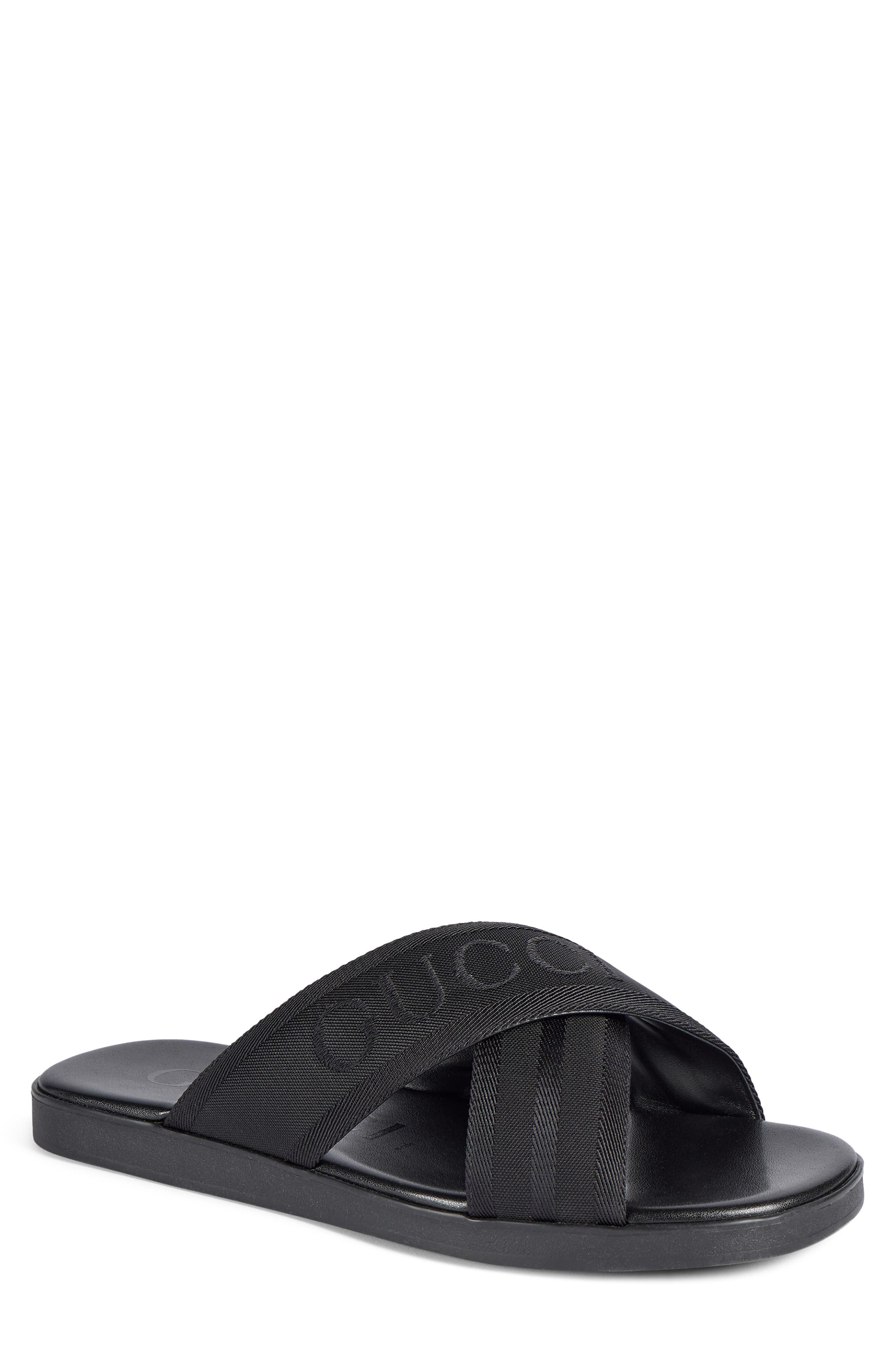 Gucci Charlie Crossover Slide Sandal, Main, color, 