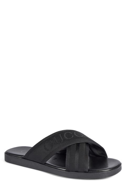 Charlie Crossover Slide Sandal (Men)
