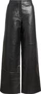 Nordstrom Wide Leg Leather Pants