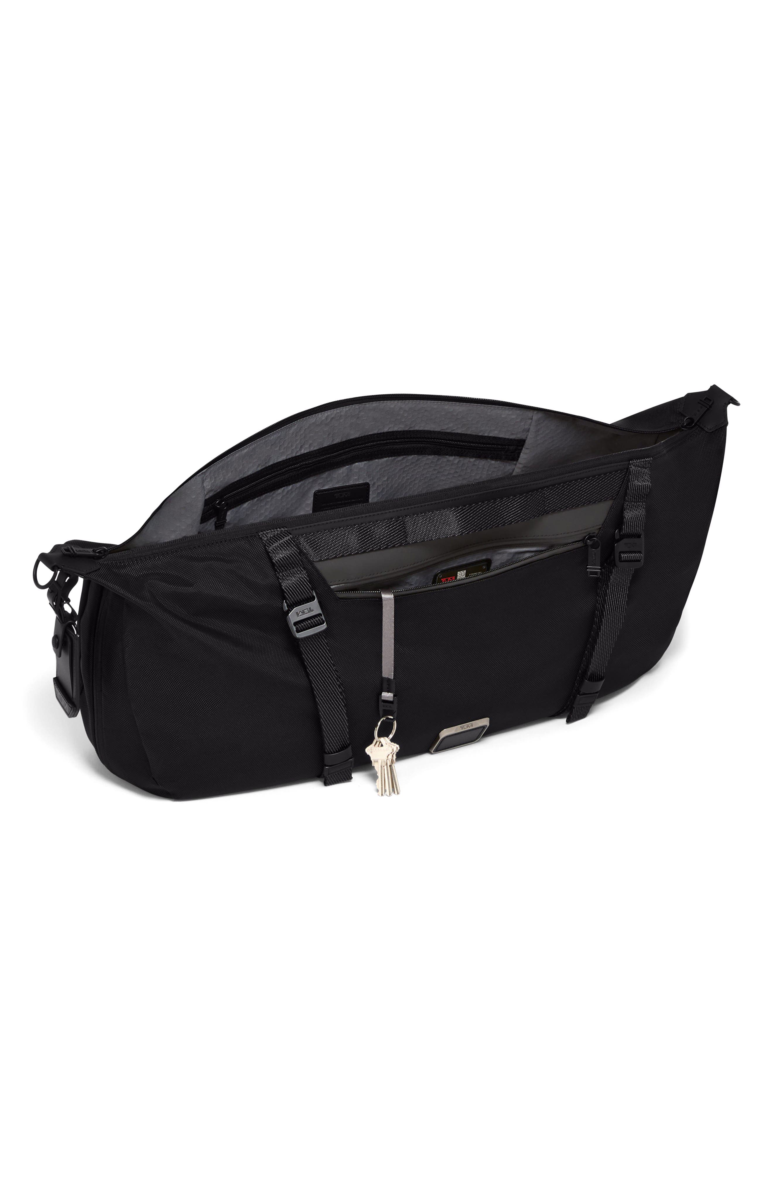 Alpha Bravo Deviation Sling Duffel, Alternate, color, BLACK