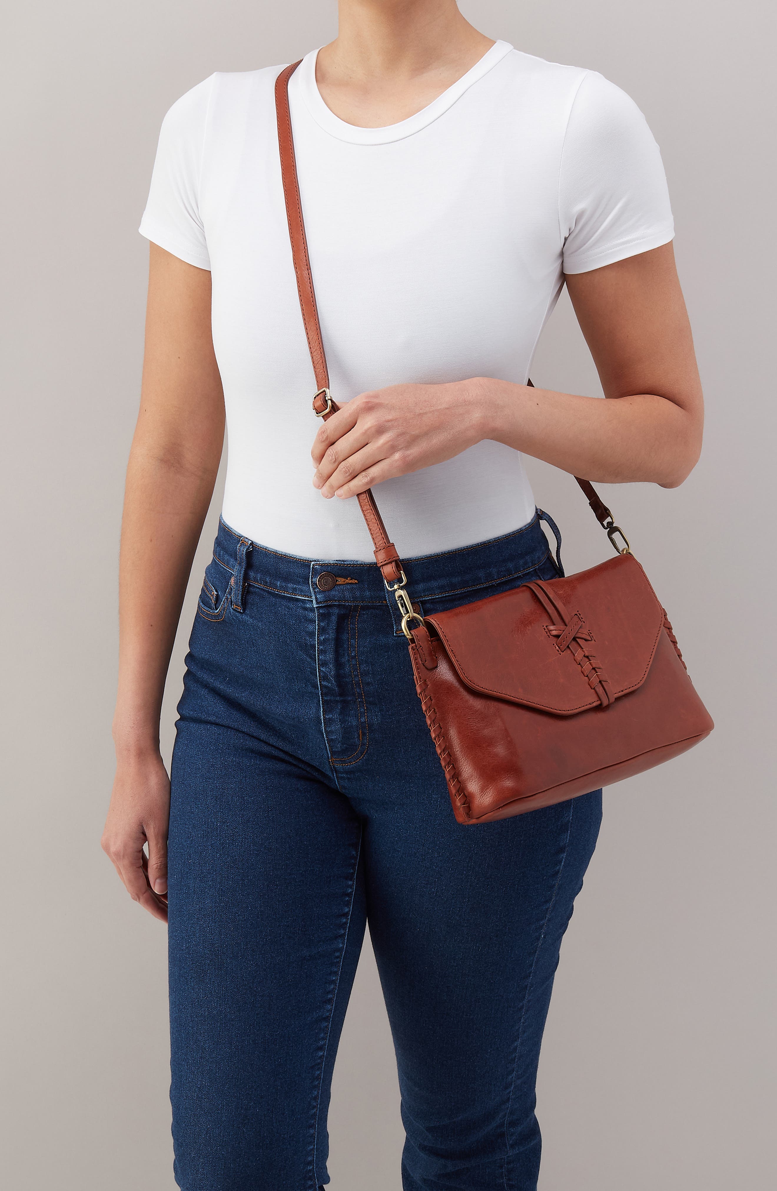 HOBO Expedition Leather Crossbody Bag, Alternate, color, Pecan Ridge