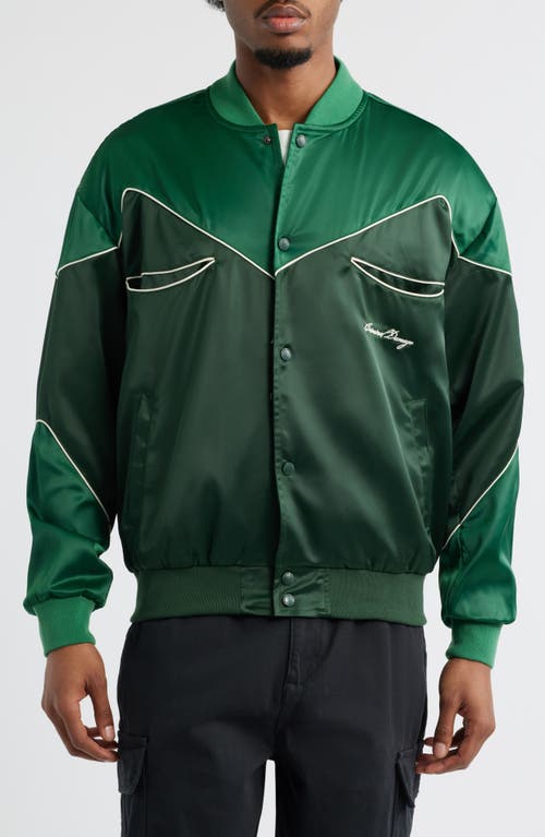 Criminal Damage Western Satin Bomber Jacket