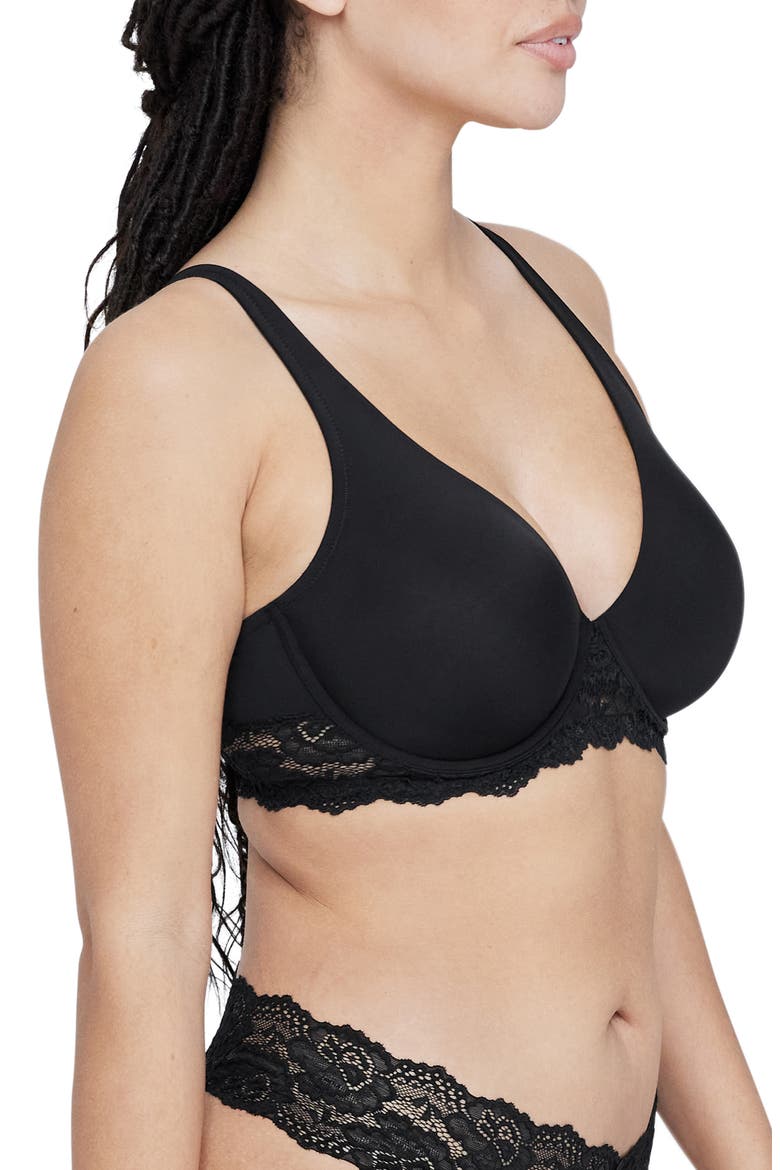 Goddess Underwire Convertible Bra, Alternate, color, BLACK
