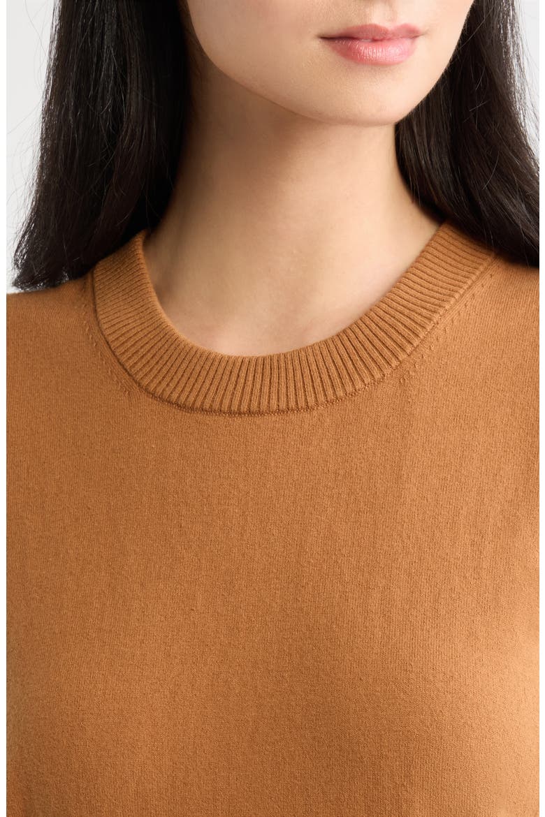 Cotton Blend Sweater Vest, Alternate, color, TOFFEE
