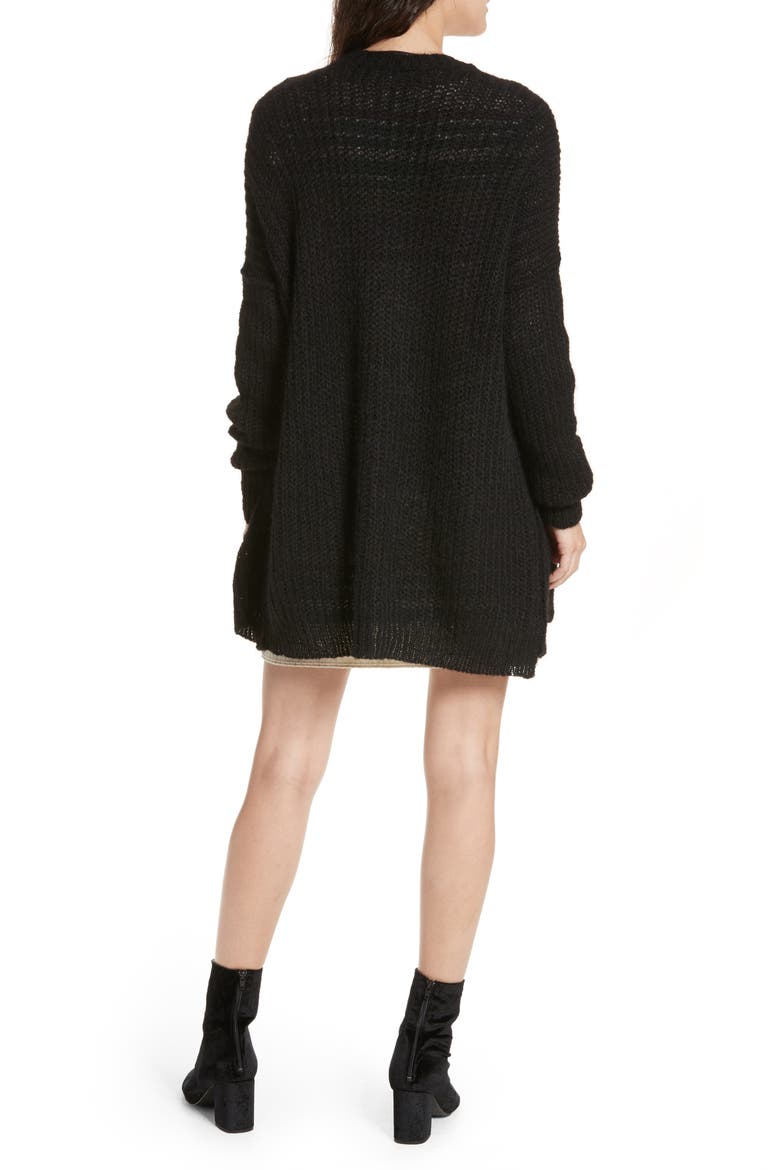 Weekend Getaway Cardigan, Alternate, color, BLACK