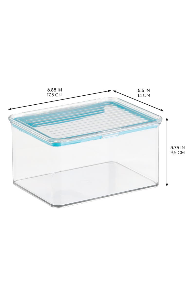 iDesign Plastic BPA-Free Pantry Food Storage Organizer Bin with Air-Tight Hinged Lid - Clear, Alternate, color, Clear