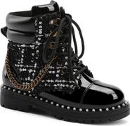 Kurt Geiger London Kids' Chain Combat Boot