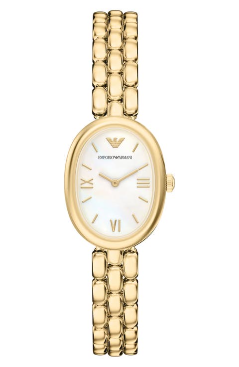 Small Sinfonia Mother-of-Pearl Bracelet Watch, 22mm x 28.2mm
