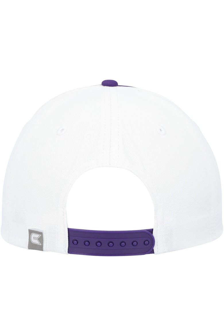 Men's Colosseum  White Kansas State Wildcats Take Your Time Snapback Hat, Alternate, color, White