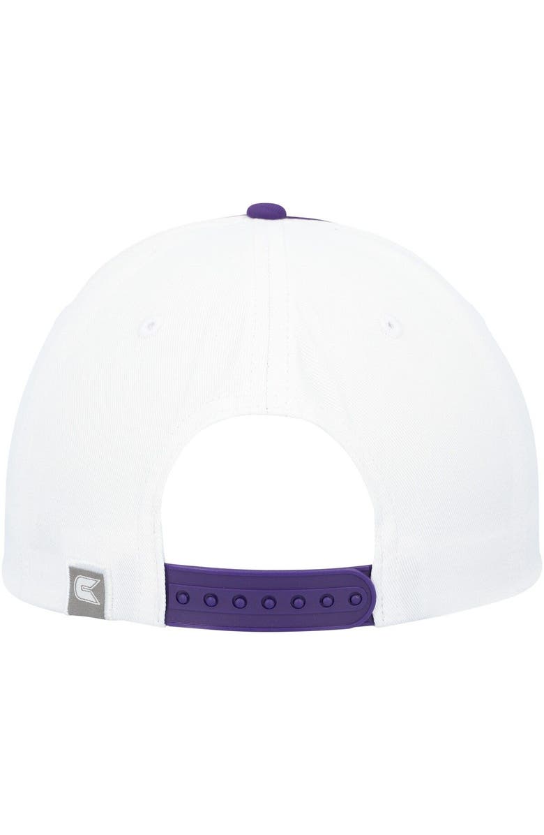 COLOSSEUM Men's Colosseum  White Kansas State Wildcats Take Your Time Snapback Hat, Alternate, color, 