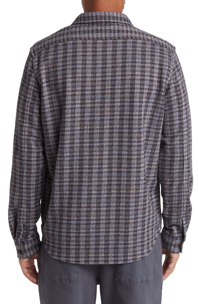 Wax London Trin Jacquard Check Button-Up Shirt, Alternate, color, 